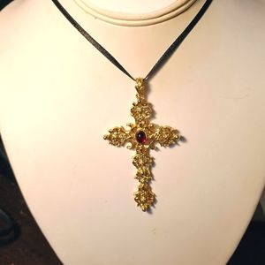 Vintage Avon Cross Slide Pendant